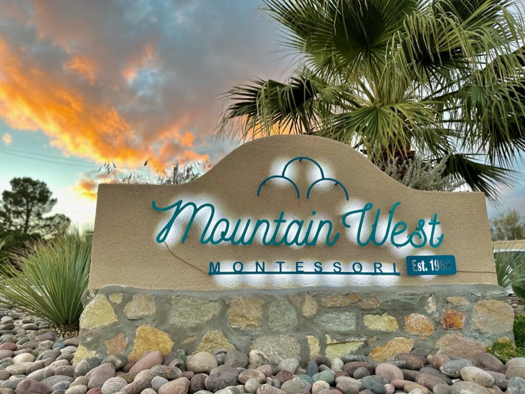 Mountain West Montessori School Monument in El Paso, TX